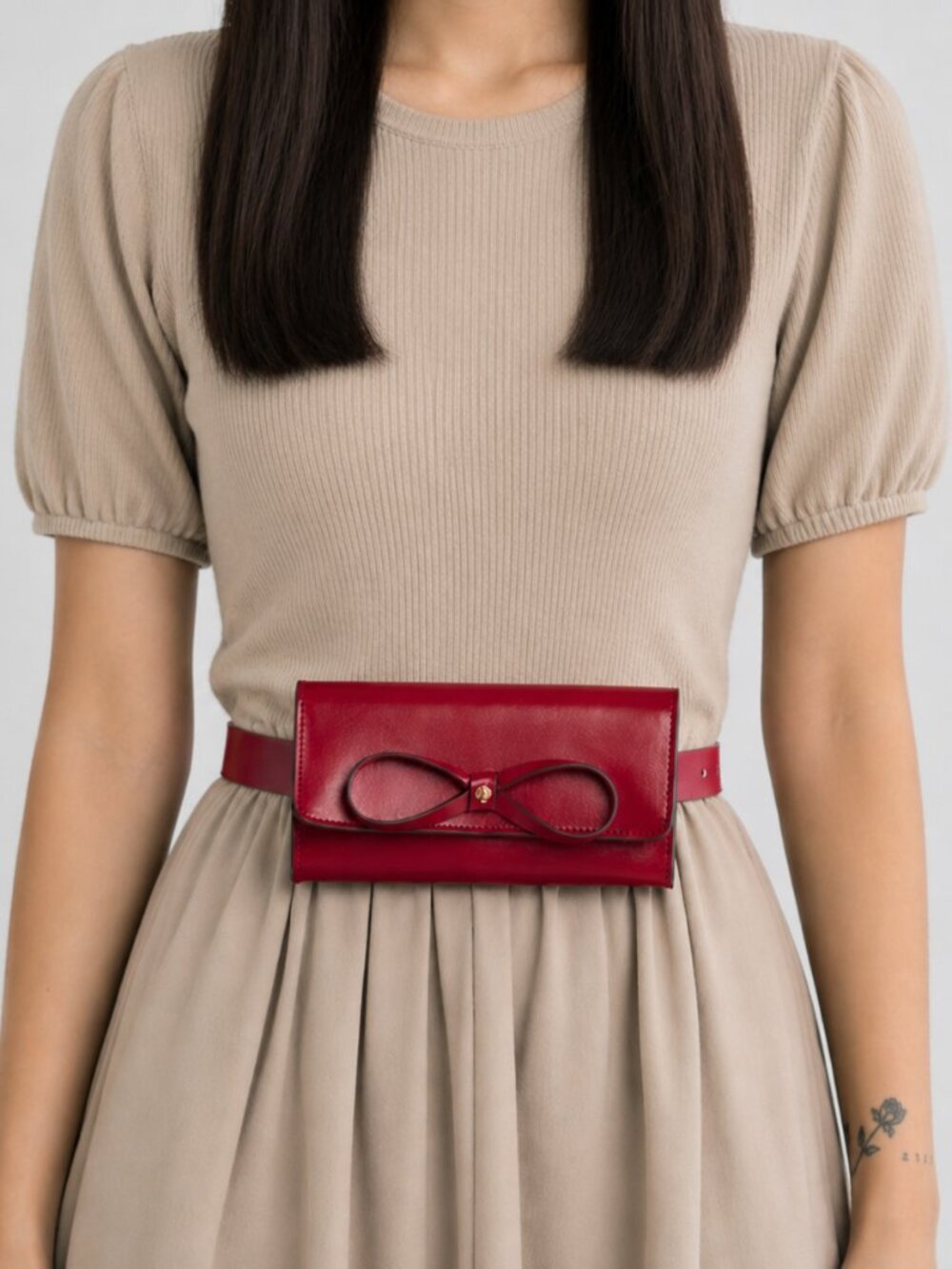 Kate Spade Women’s Genuine Leather Belt Bag – Red (S/M) Brand new with tags